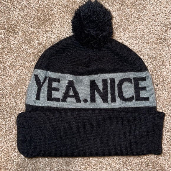 Yea. Nice Black Puff Ball Beanie